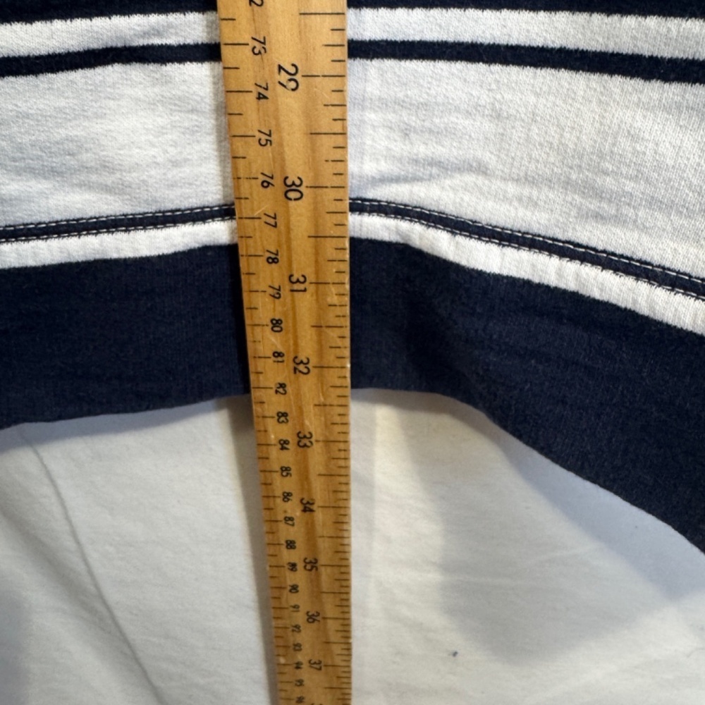 J Crew Dress Womens Size Small Black White Striped Heavy Cotton Nautical Summer - Picture 3 of 5